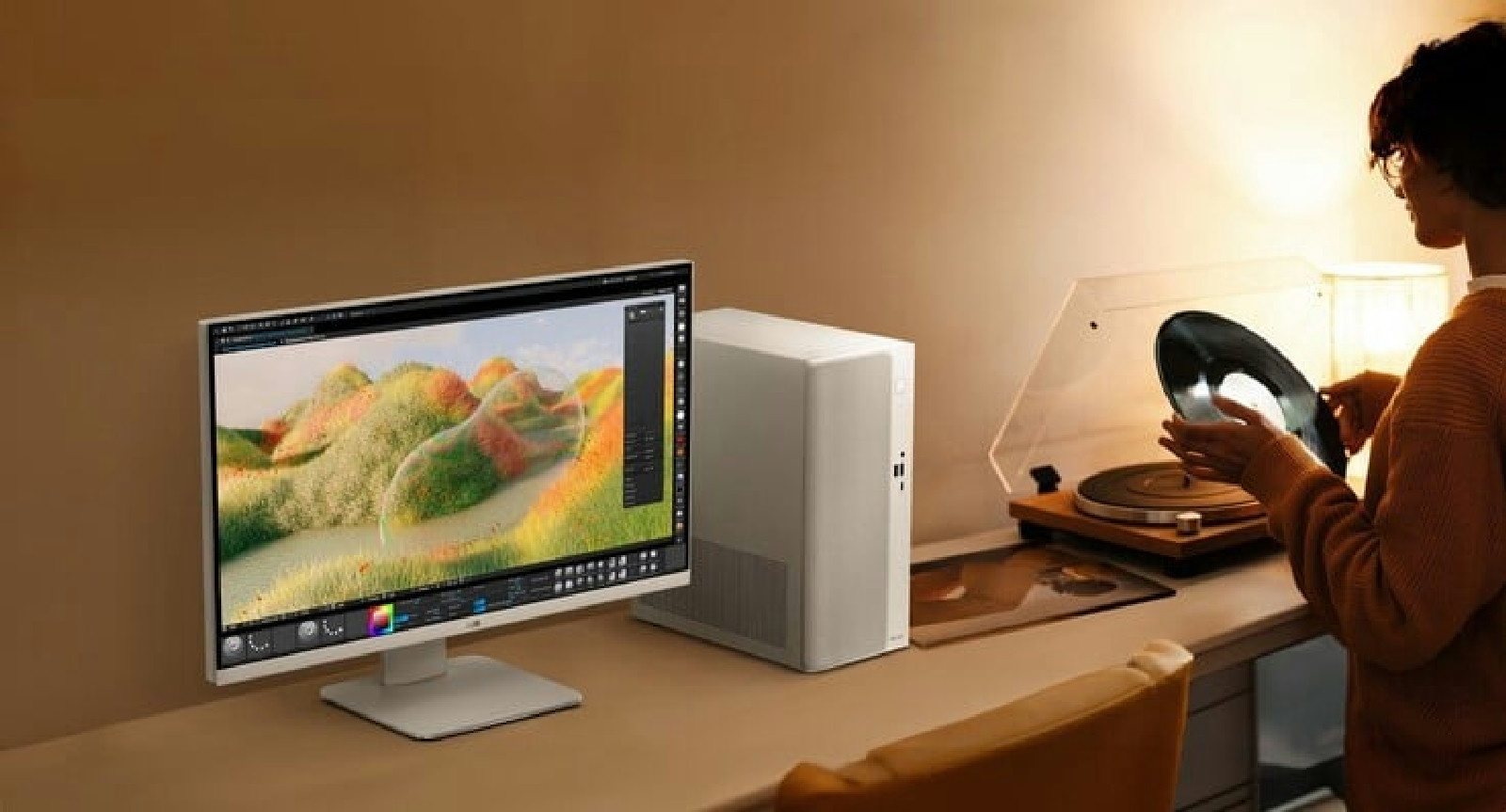 A ASUS apresenta uma elegante mini-torre com processador AMD Ryzen e painel frontal em madeira ou tecido