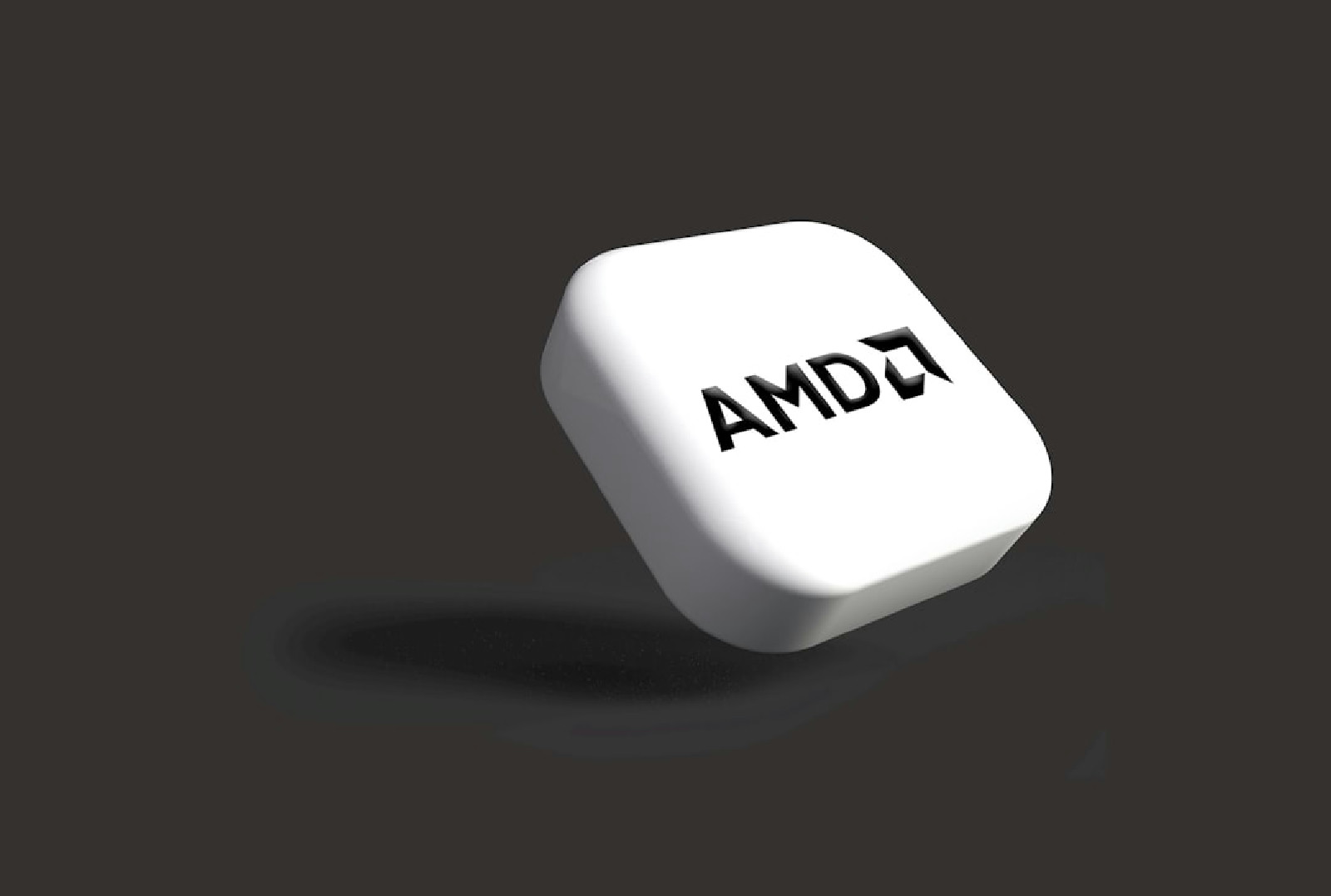 Logotipo da AMD em destaque, representando a inovação em hardware