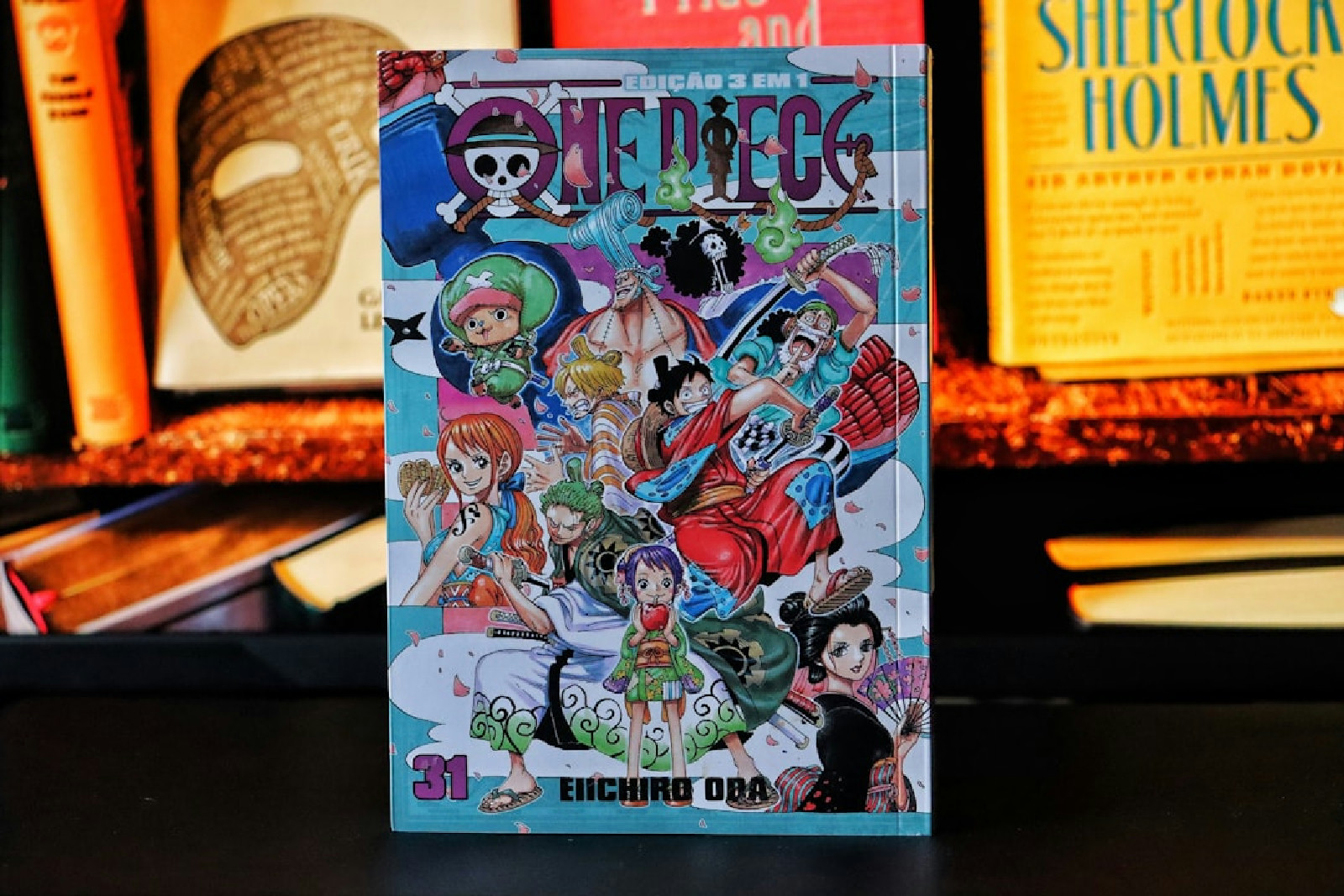 One piece volume 31 manga book is displayed.