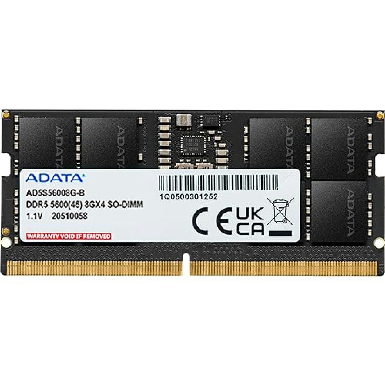 Memória RAM Notebook Adata XPG DDR5 8GB 5600MHz CL46 SODIMM