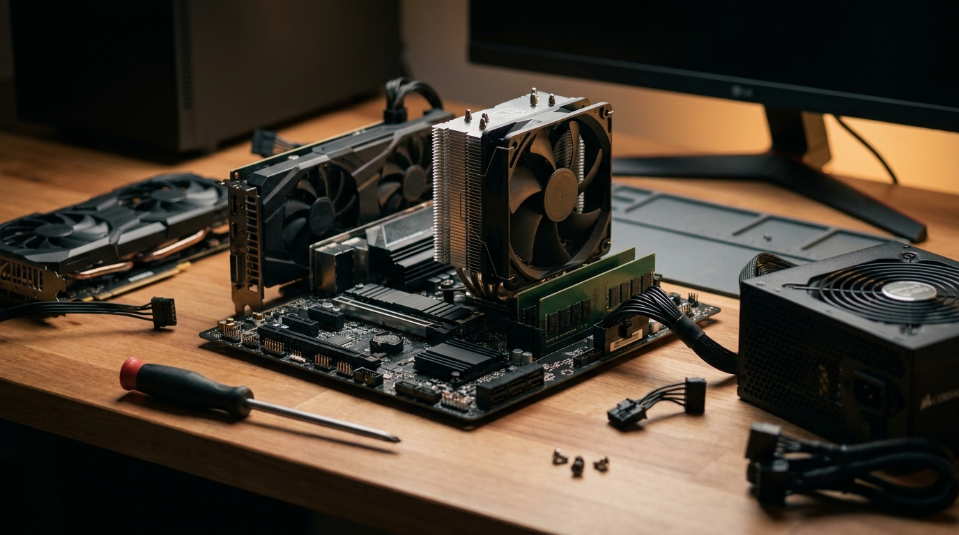Como Montar um Bom PC Gamer Barato em 2026 sem Economizar nas Peças Erradas?