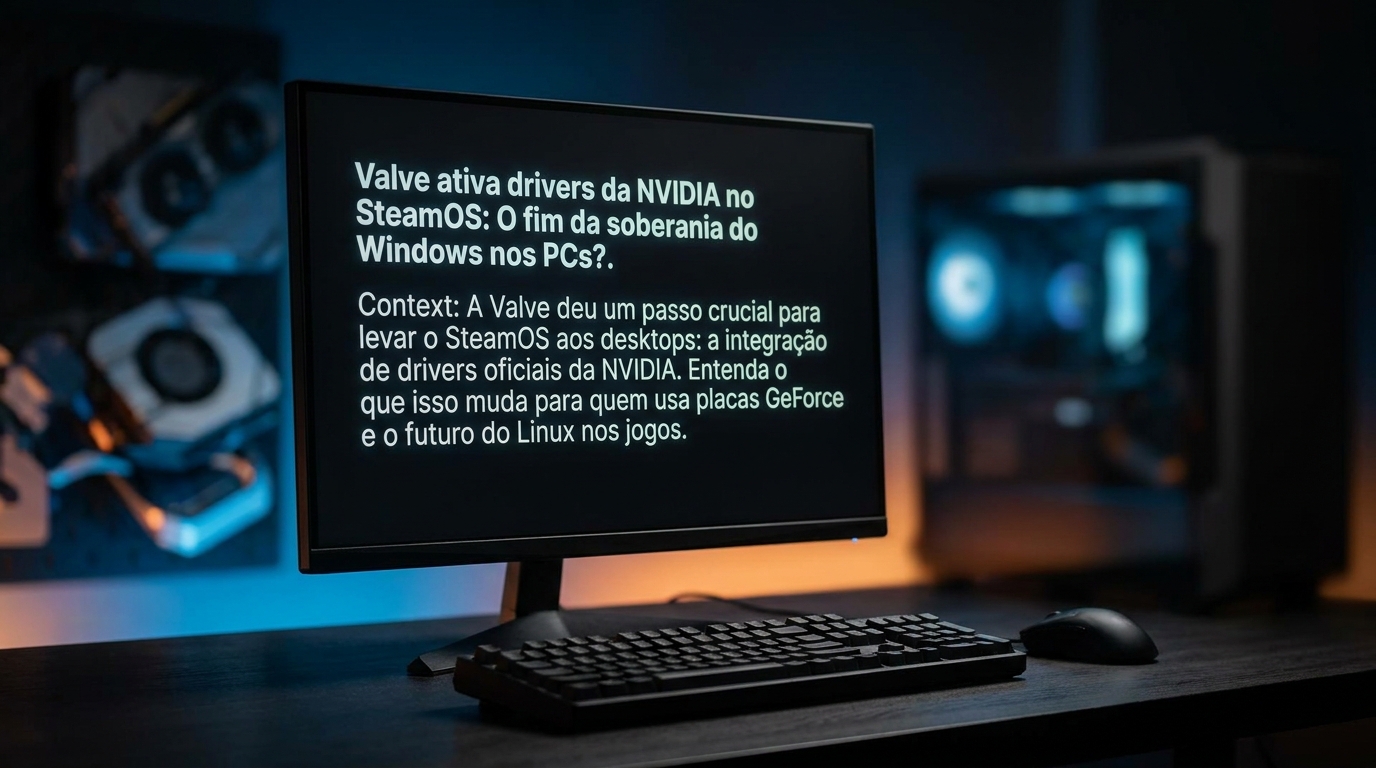 Valve ativa drivers da NVIDIA no SteamOS: O fim da soberania do Windows nos PCs?