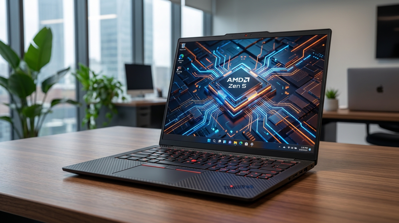 Lenovo lança globalmente o novo ThinkPad de 14 polegadas com processadores AMD Zen 5 e 64 GB de RAM