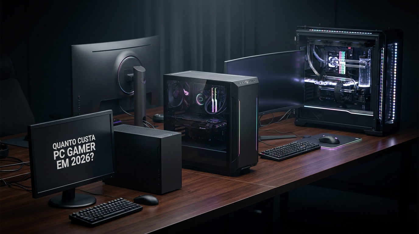 Quanto Custa PC Gamer Barato, Intermediário e High-End em 2026?